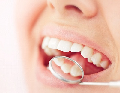 Closeup of metal-free restorations in Aspen Hill