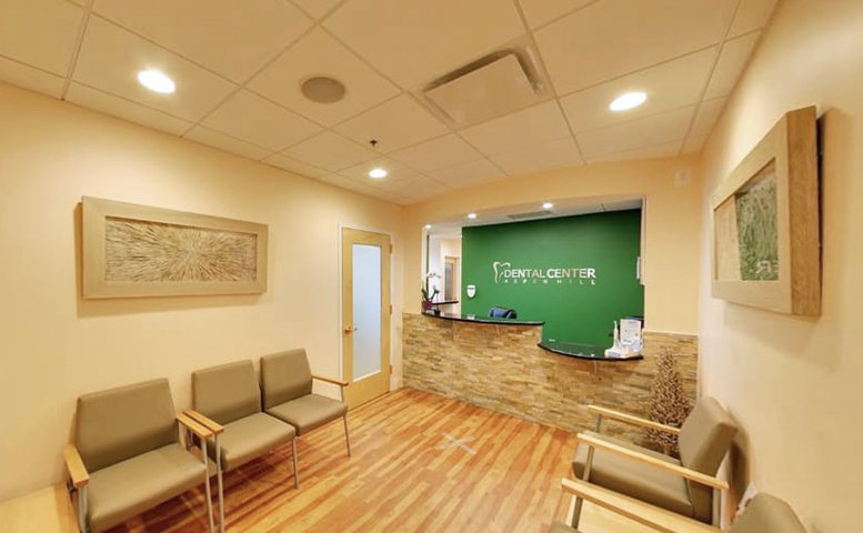 Dental office reception desk