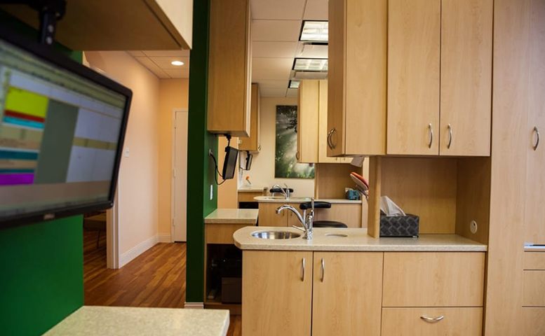 Dental lab and storage area