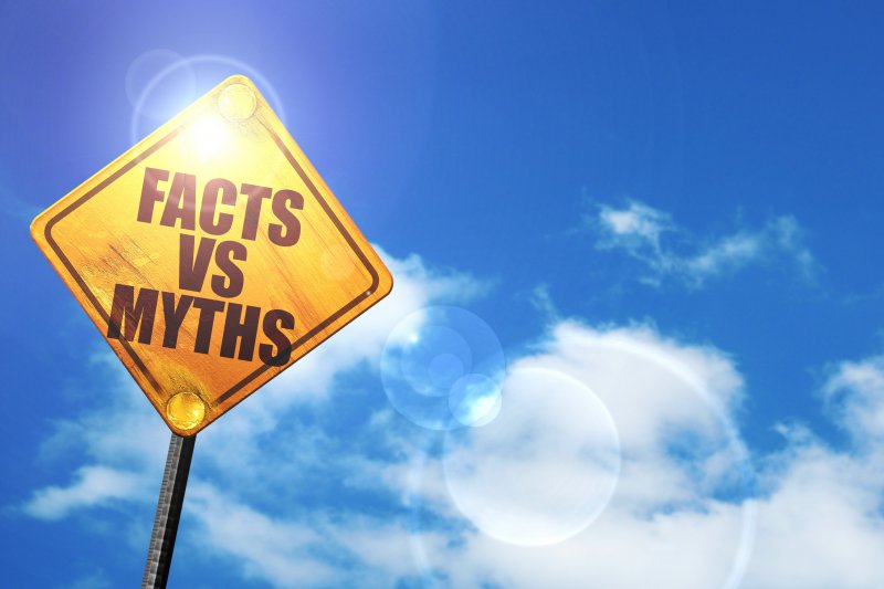 a street sign that says facts vs myths